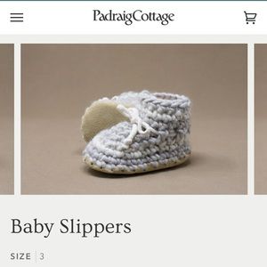 Padraig Cottage Baby Slippers - Size 3